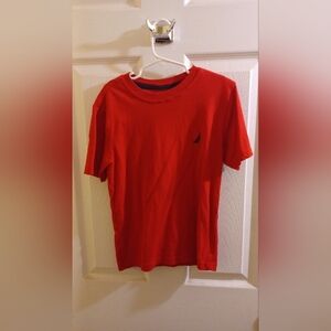 Nautica Boy's Red Short Sleeve Tee